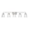 Z-Lite Lyna Vanity, 5-Light, 38.75 In.W x 6.5 In.L x 9 In.H, Brushed Nickel/Clear 823-5V-BN - alternate 1